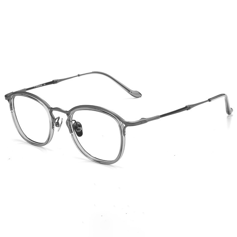 CASUAL & TEXTURED METAL FULL-RIM BLUE LIGHT BLOCKING READING GLASSES