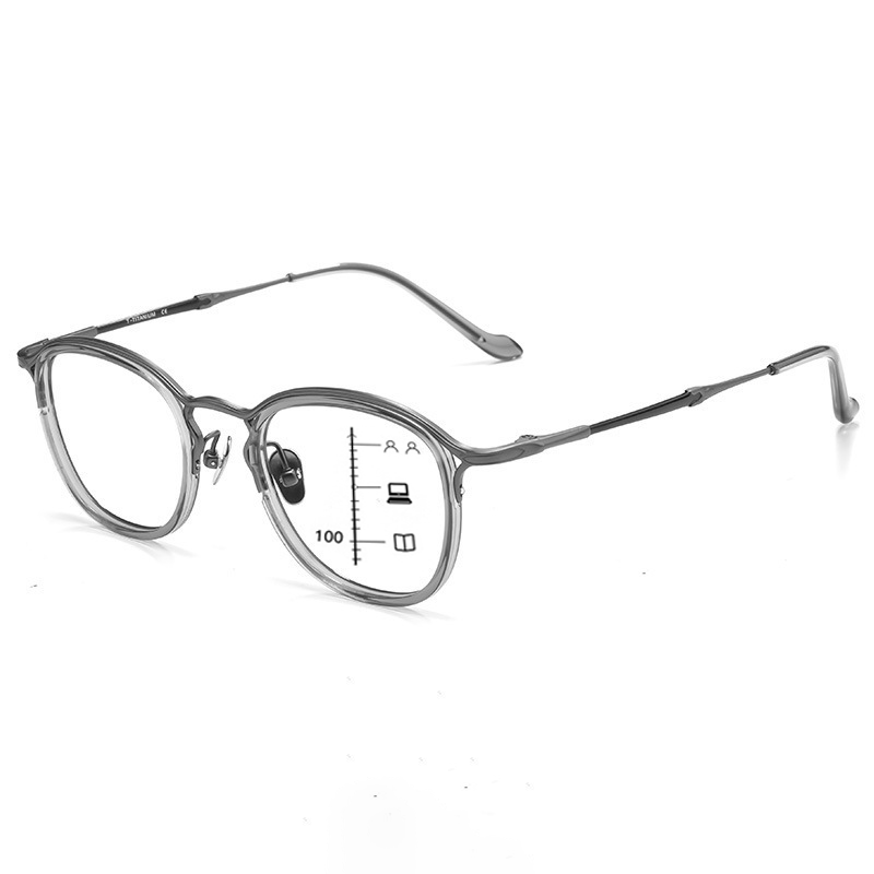 CASUAL & TEXTURED METAL FULL-RIM BLUE LIGHT BLOCKING READING GLASSES