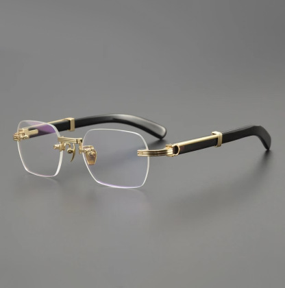 RETRO HIGH-END FRAMELESS BLUE LIGHT BLOCKING READING GLASSES