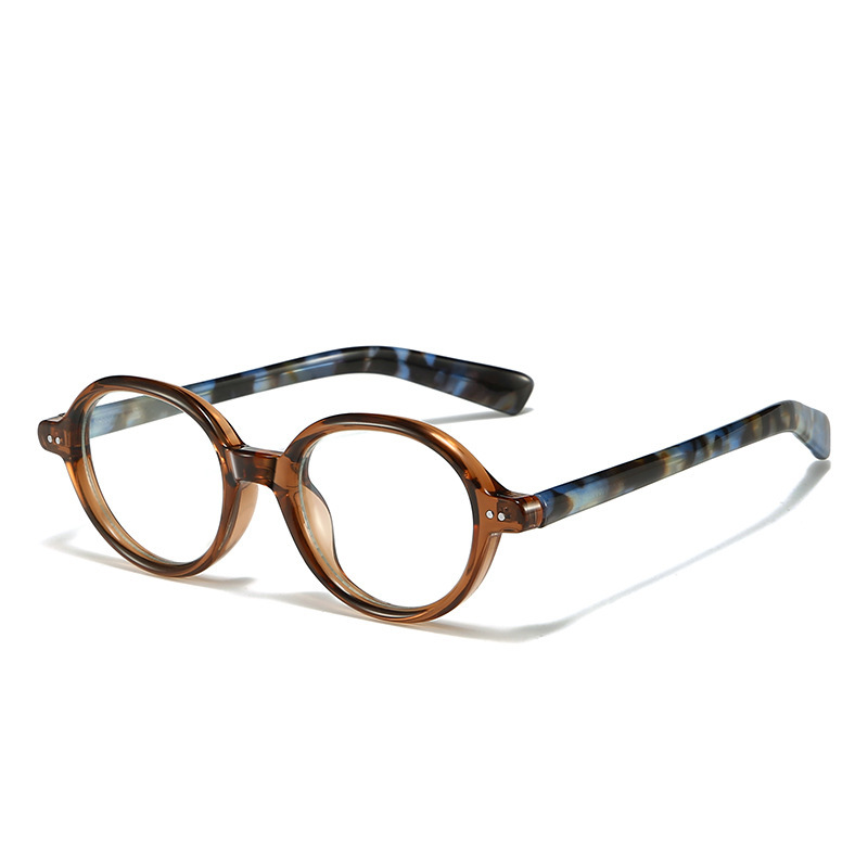 RETRO OVAL SMALL FRAME ANTI-BLUE LIGHT READING GLASSES