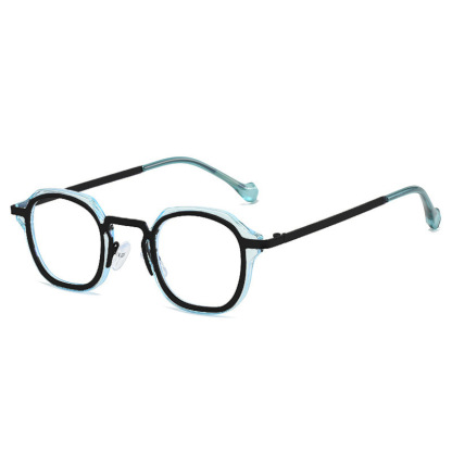 PERSONALIZED RETRO METAL ROUND ANTI-BLUE LIGHT READING GLASSES