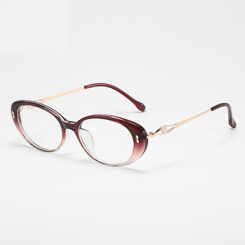 RETRO OVAL RHINESTONE PHOTOCHROMIC MULTIFOCAL READING GLASSES