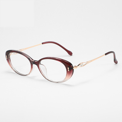 RETRO OVAL RHINESTONE PHOTOCHROMIC MULTIFOCAL READING GLASSES