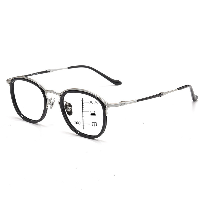 CASUAL & TEXTURED METAL FULL-RIM BLUE LIGHT BLOCKING READING GLASSES