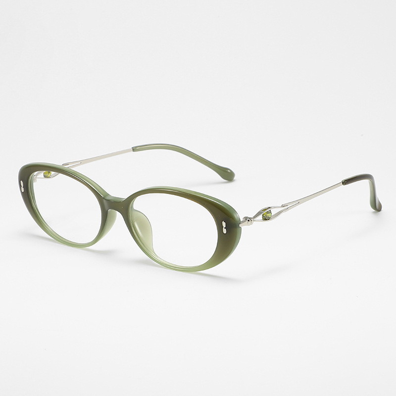 RETRO OVAL RHINESTONE PHOTOCHROMIC MULTIFOCAL READING GLASSES