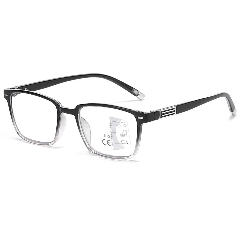 STYLISH TRANSPARENT FRAME PHOTOCHROMIC MULTIFOCAL READING GLASSES