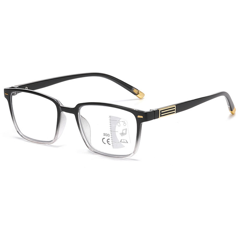STYLISH TRANSPARENT FRAME PHOTOCHROMIC MULTIFOCAL READING GLASSES