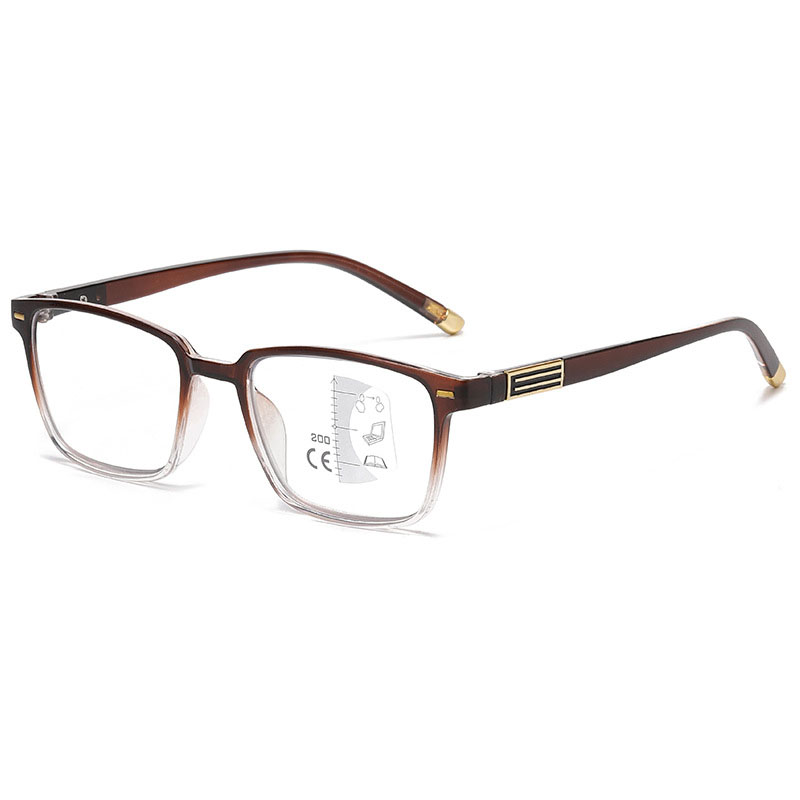 STYLISH TRANSPARENT FRAME PHOTOCHROMIC MULTIFOCAL READING GLASSES