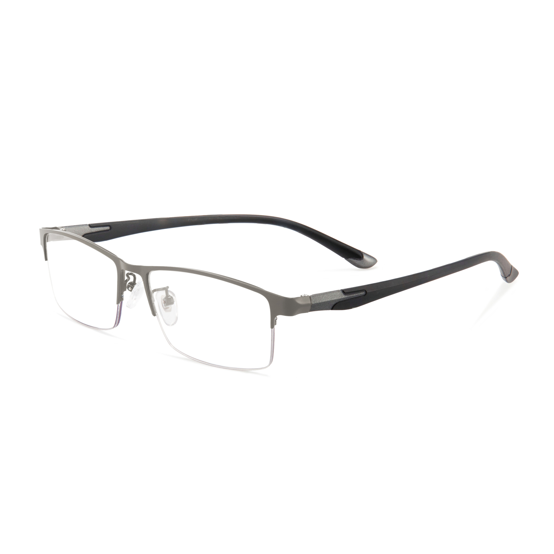Prescription Glasses - METAL ULTRA-LIGHT HALF-FRAME PHOTOCHROMIC MULTIFOCAL GLASSES
