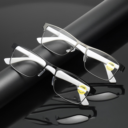 SQUARE BUSINESS SIMPLE LARGE FRAME READING GLASSES