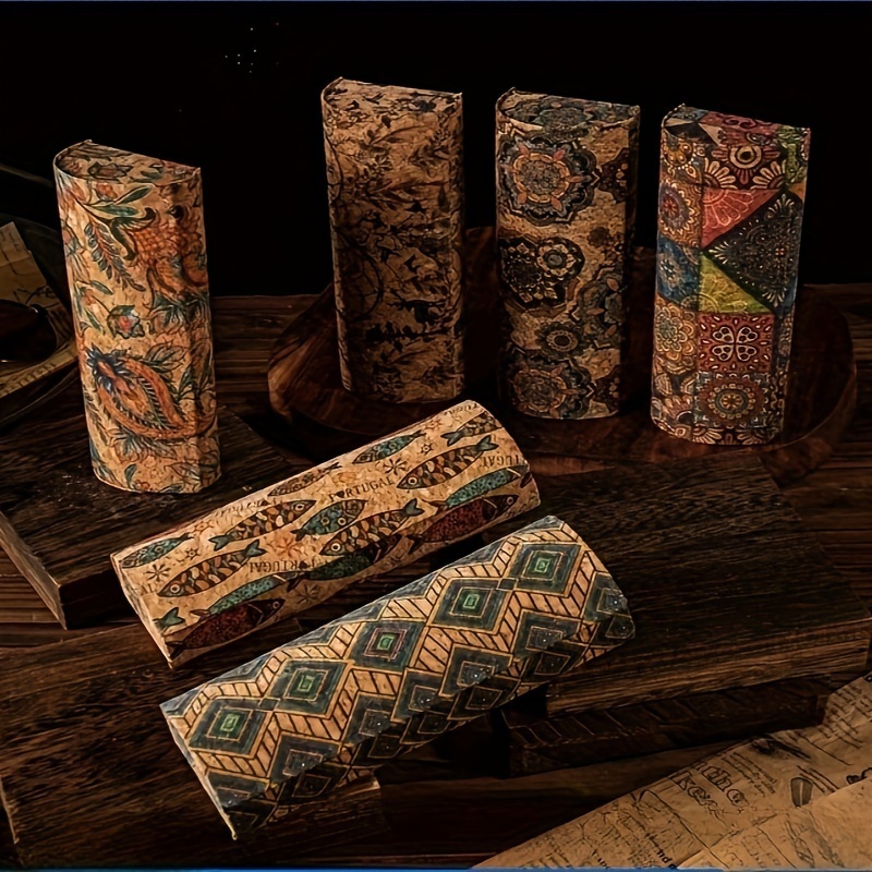 VINTAGE HANDMADE LEATHER PATTERN GLASSES STORAGE BOX SUITABLE FOR MEN AND WOMEN