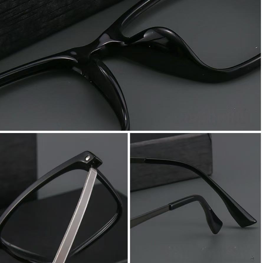 SIMPLE SQUARE FRAME COLOR-CHANGING MULTIFOCAL READING GLASSES