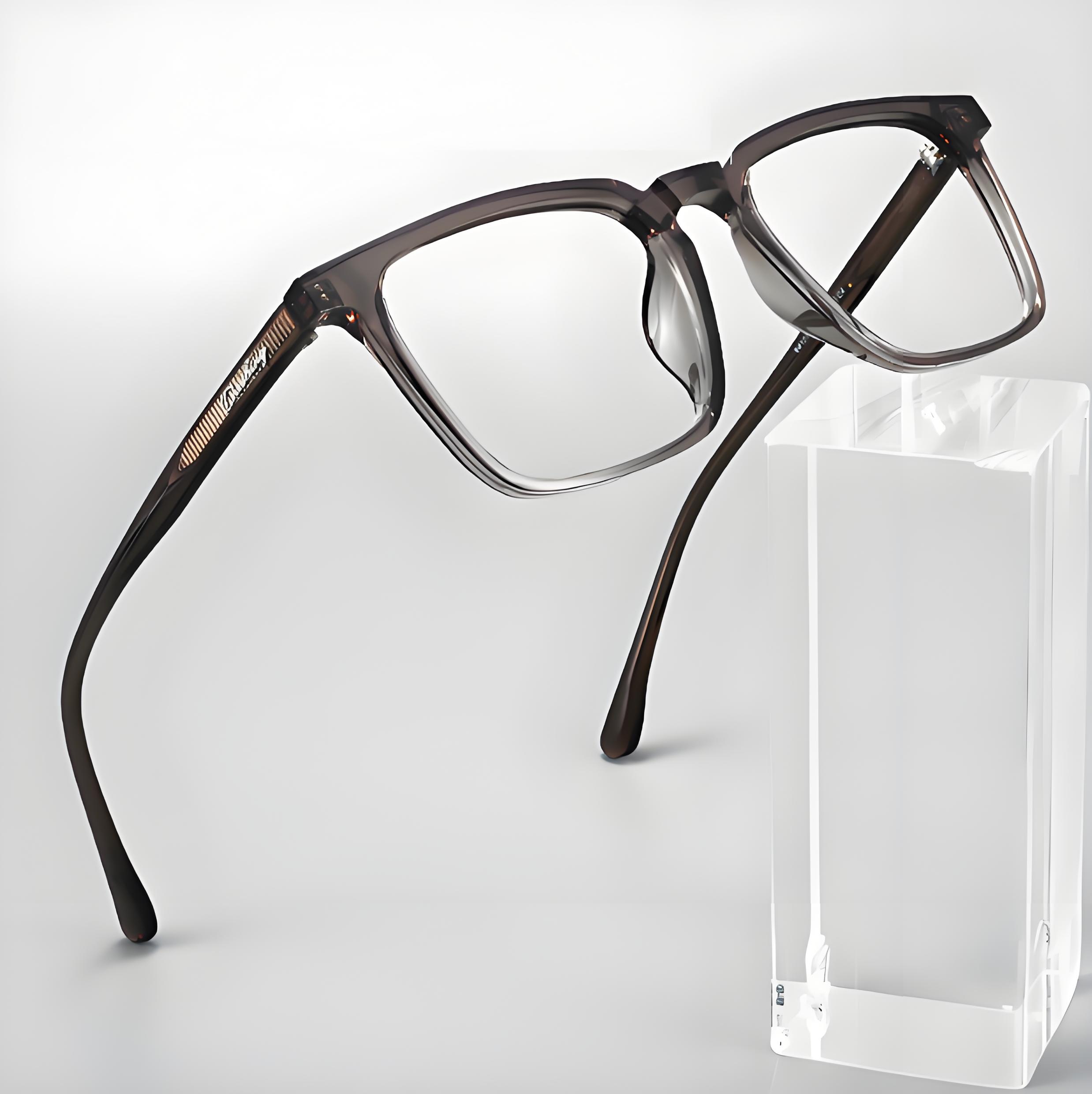 LIGHTWEIGHT SQUARE FULL-RIM PHOTOCHROMIC MULTIFOCAL GLASSES