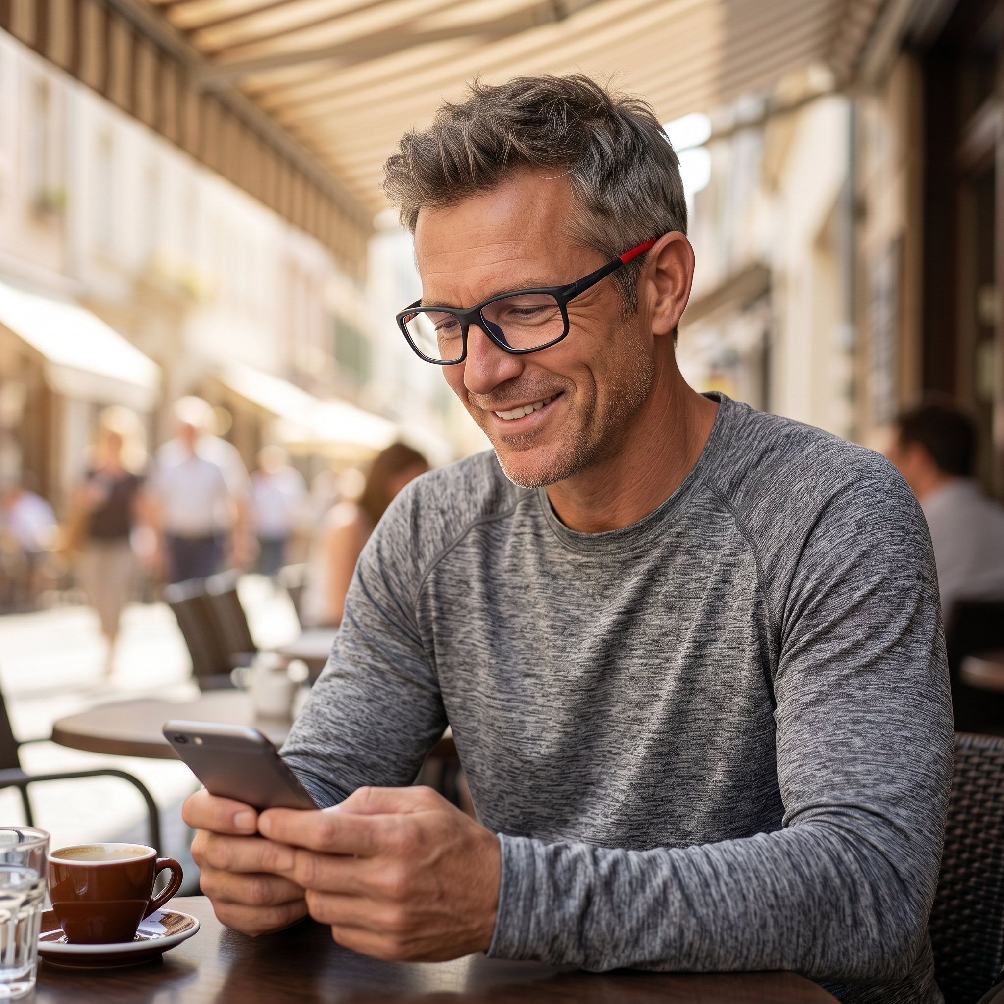 SPORTS-STYLE INTELLIGENT COLOR-CHANGING MULTIFOCAL READING GLASSES WITH BLUE LIGHT PROTECTION