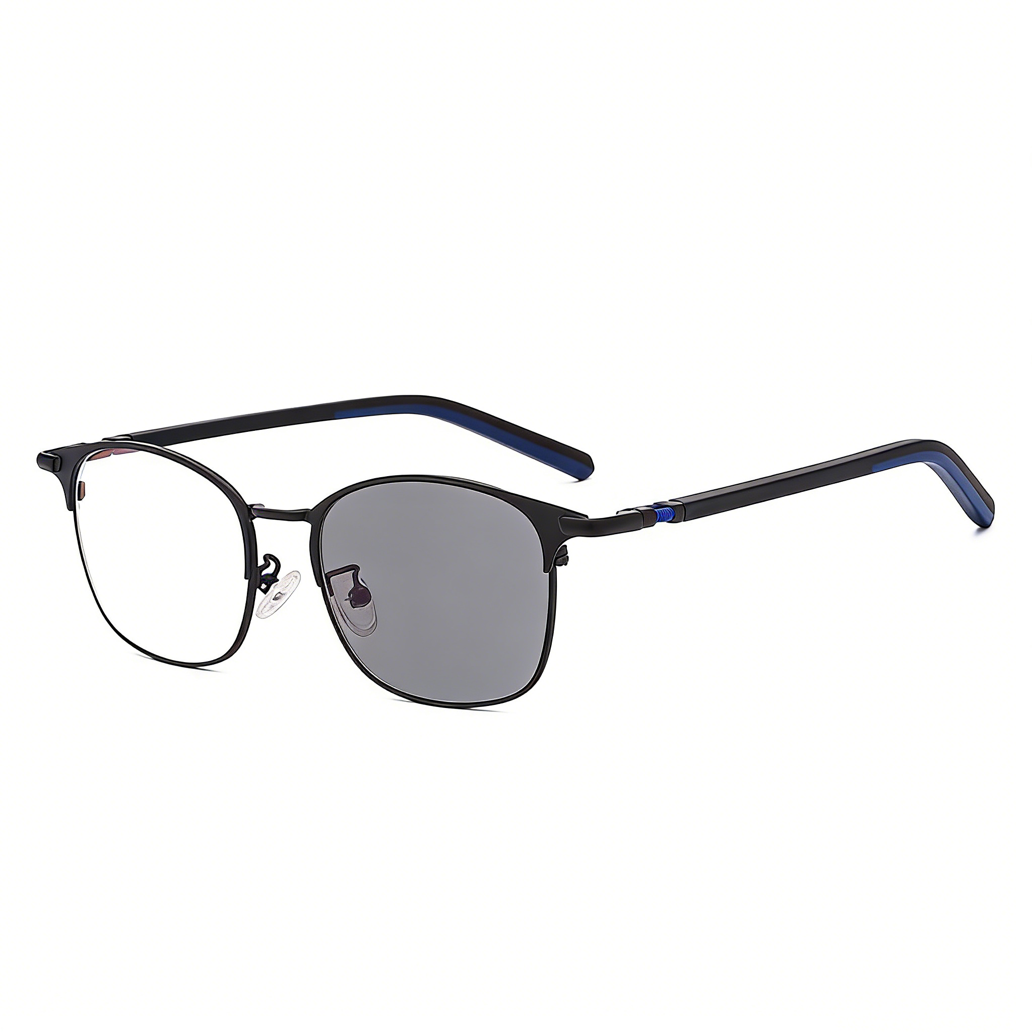 FULL-FRAME RETRO SPORTS ANTI-BLUE LIGHT PHOTOCHROMIC PROGRESSIVE READING GLASSES