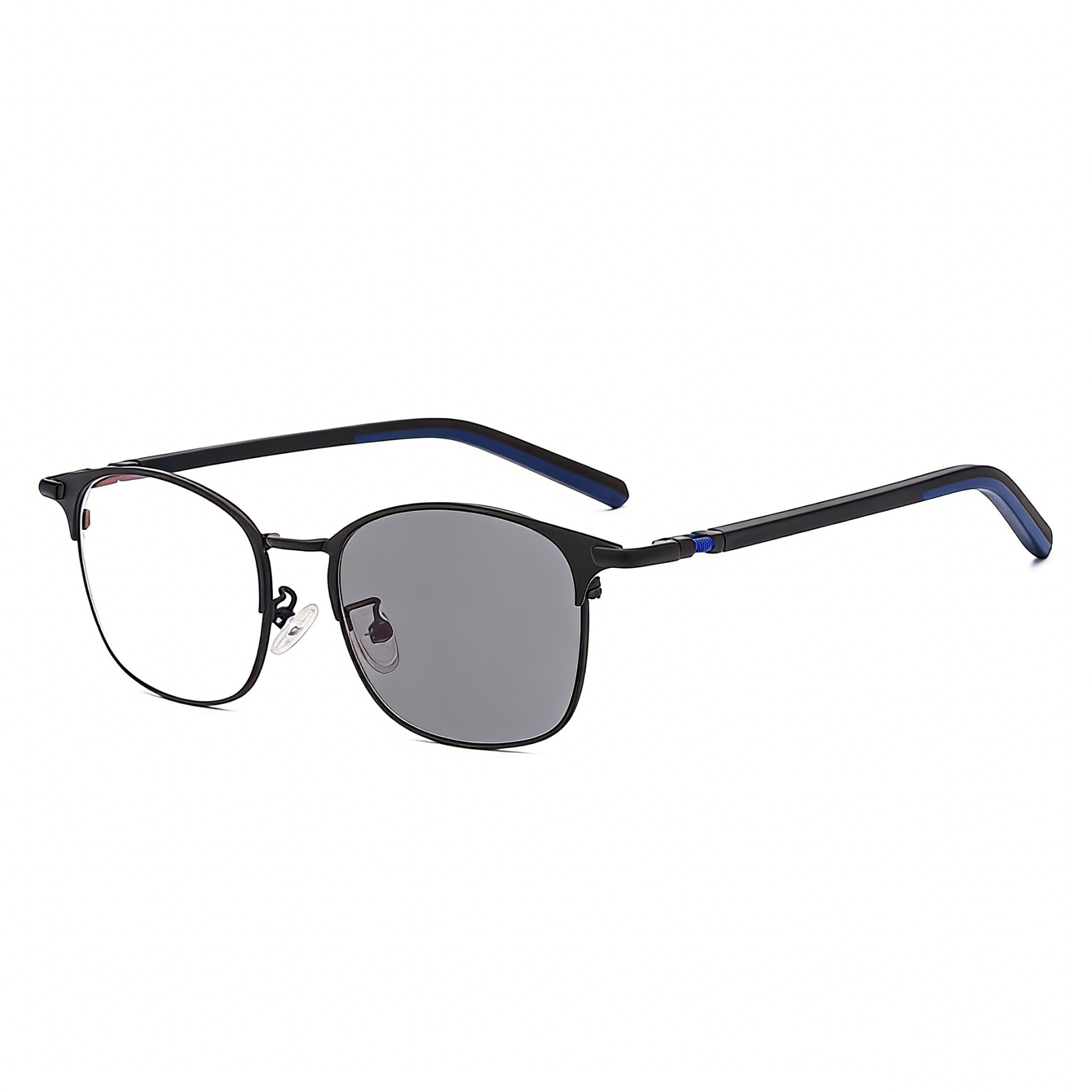 FULL-FRAME RETRO SPORTS ANTI-BLUE LIGHT PHOTOCHROMIC PROGRESSIVE READING GLASSES