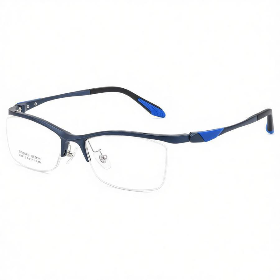 SPORTS PHOTOCHROMIC PROGRESSIVE MULTIFOCAL READING GLASSES WITH HALF-FRAME DESIGN