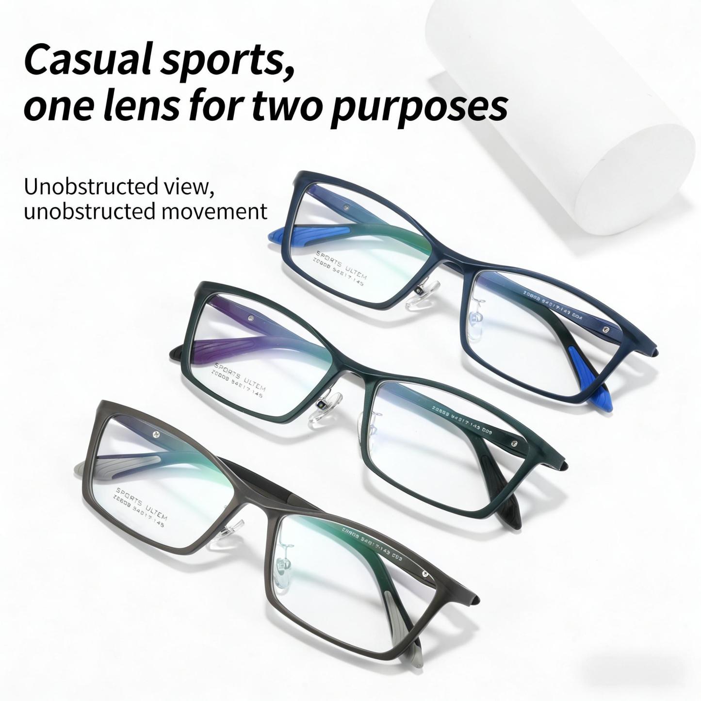 FULL-FRAME SPORT STYLE LIGHTWEIGHT NON-SLIP COMFORT PHOTOCHROMIC PROGRESSIVE MULTIFOCAL READING GLASSES