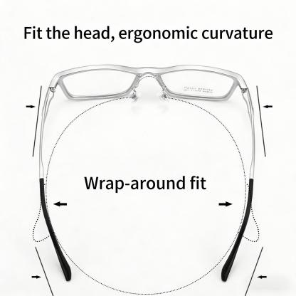FULL-FRAME SPORT STYLE LIGHTWEIGHT NON-SLIP COMFORT PHOTOCHROMIC PROGRESSIVE MULTIFOCAL READING GLASSES