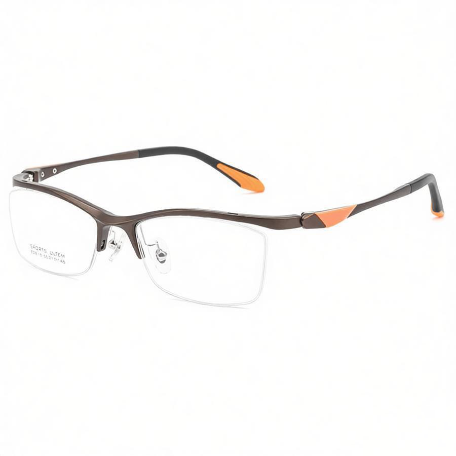 SPORTS PHOTOCHROMIC PROGRESSIVE MULTIFOCAL READING GLASSES WITH HALF-FRAME DESIGN