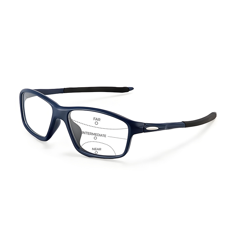 OUTDOOR ULTRALIGHT SPORTS-STYLE SQUARE-FRAME PHOTOCHROMIC MULTIFOCAL READING GLASSES