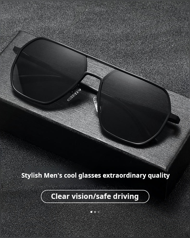 OPTIGEMS 2024 New sunglasses day-night dual-use polarized photochromic glasses driving fishing sunglasses