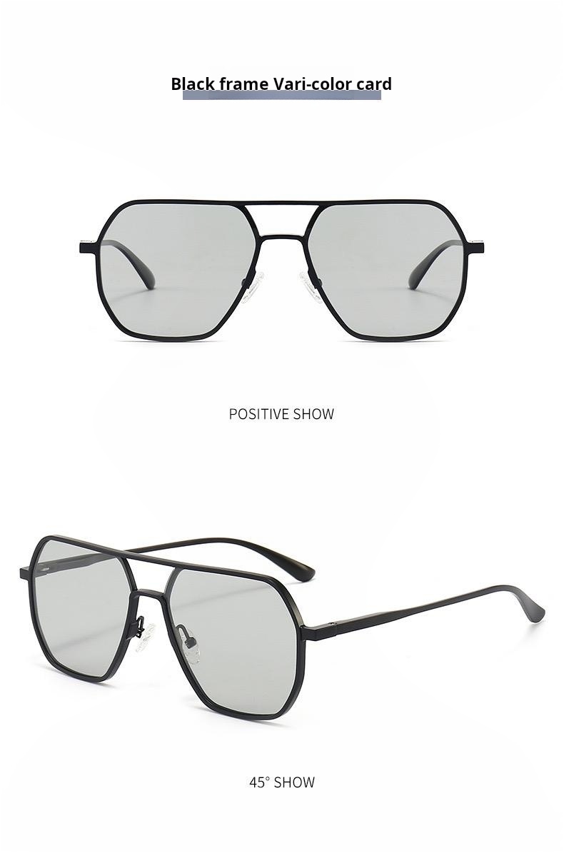 OPTIGEMS 2024 New sunglasses day-night dual-use polarized photochromic glasses driving fishing sunglasses