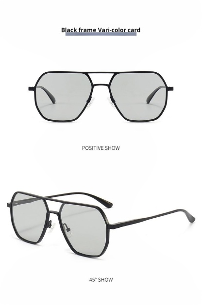 OPTIGEMS 2024 New sunglasses day-night dual-use polarized photochromic glasses driving fishing sunglasses