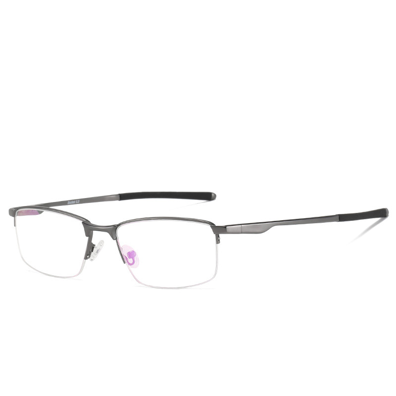 BUSINESS-STYLE SEMI-RIMLESS MINIMALIST PHOTOCHROMIC MULTIFOCAL READING GLASSES