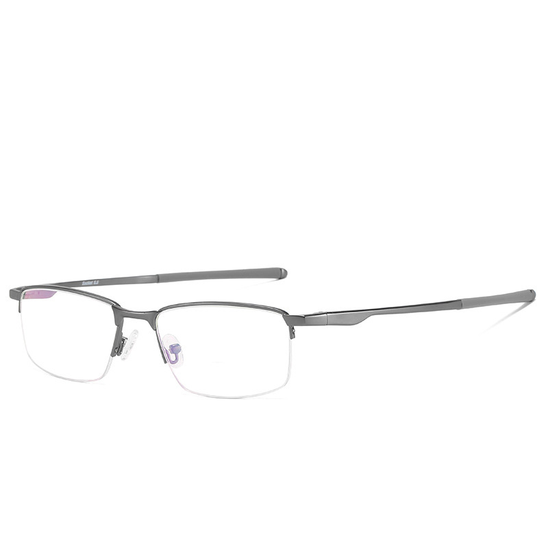 BUSINESS-STYLE SEMI-RIMLESS MINIMALIST PHOTOCHROMIC MULTIFOCAL READING GLASSES