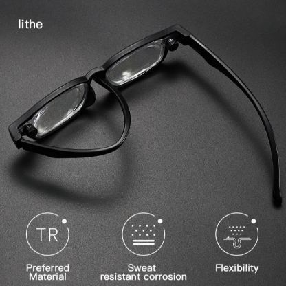ROTATABLE AND ADJUSTABLE FOCUS READING GLASSES