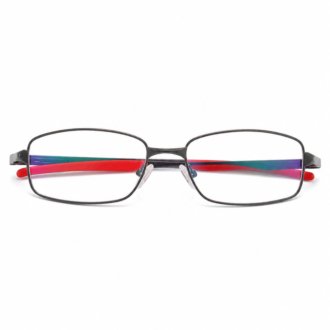 LIGHTWEIGHT METAL READING GLASSES WITH SPRING HINGES