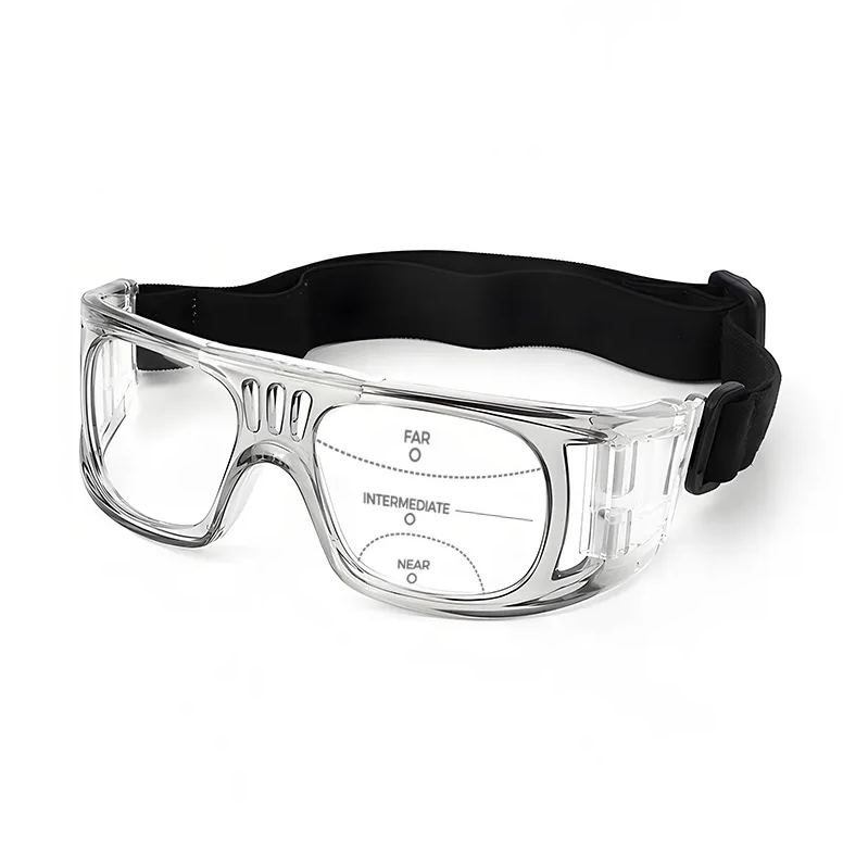 STAY-PUT SPORTS GLASSES WITH ADJUSTABLE RETENTION STRAP