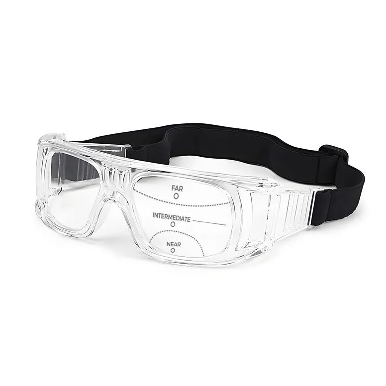 STAY-PUT SPORTS GLASSES WITH ADJUSTABLE RETENTION STRAP