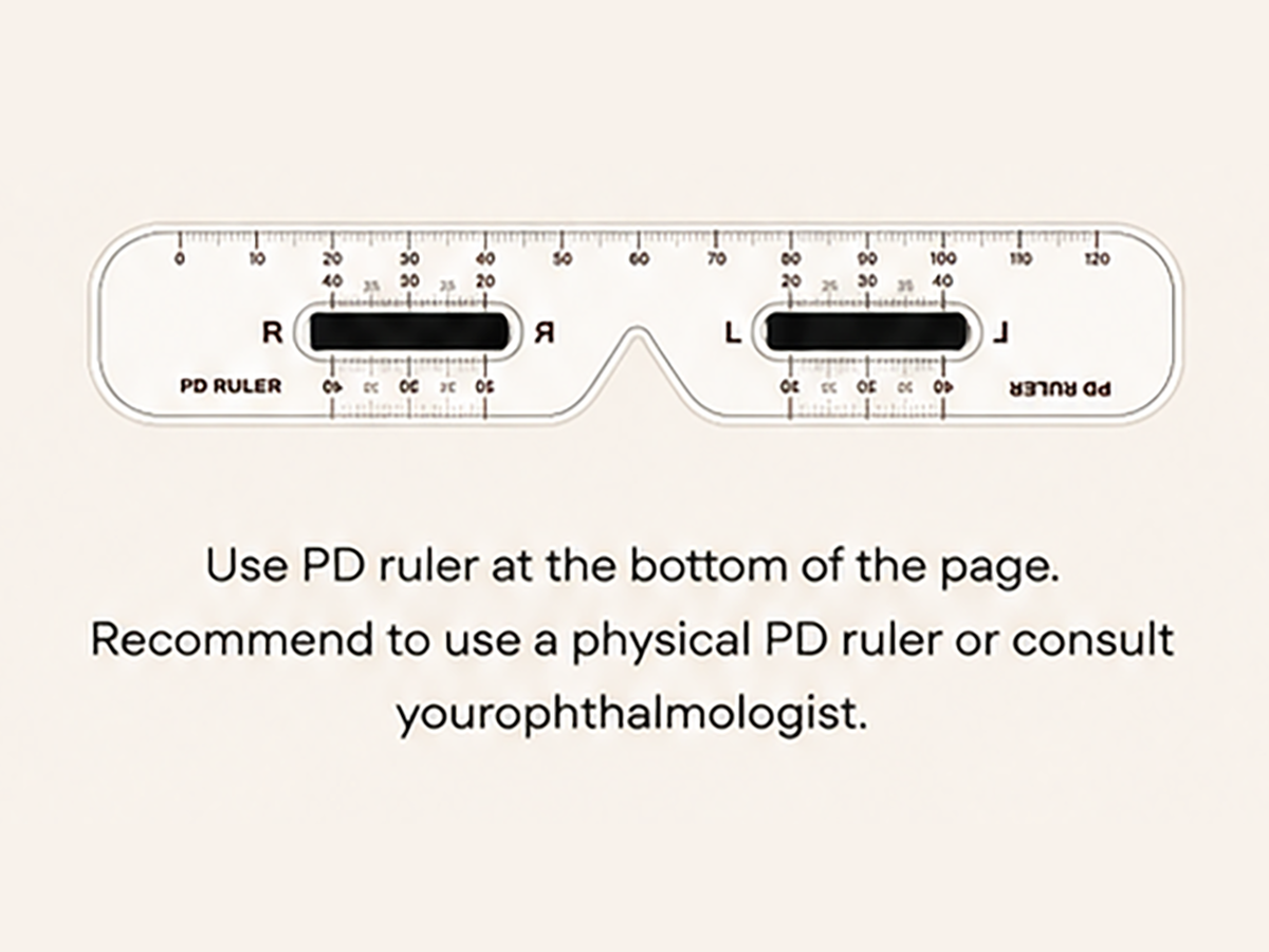 Printable PD ruler