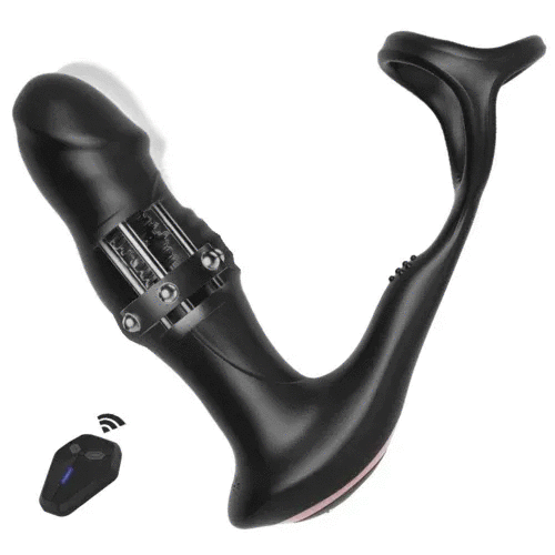 9 Wiggling Swaying & Vibrating Prostate Massager With Cock Ring