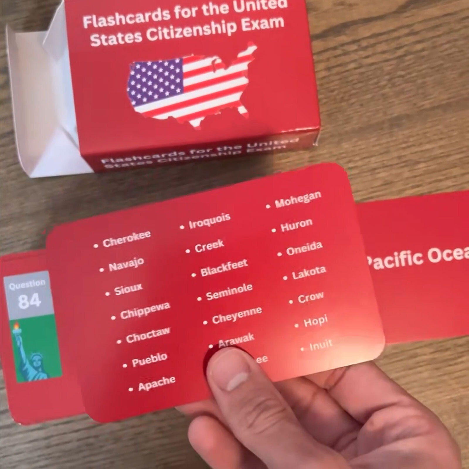 100 Question Civics Flash Cards Naturalization Test US Citizenship Imm