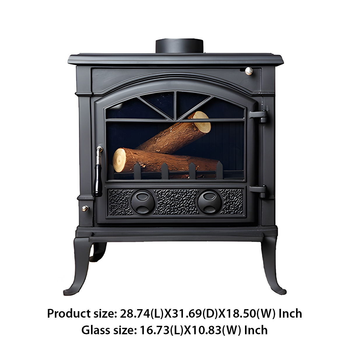 European Retro Wood Burning Fireplace