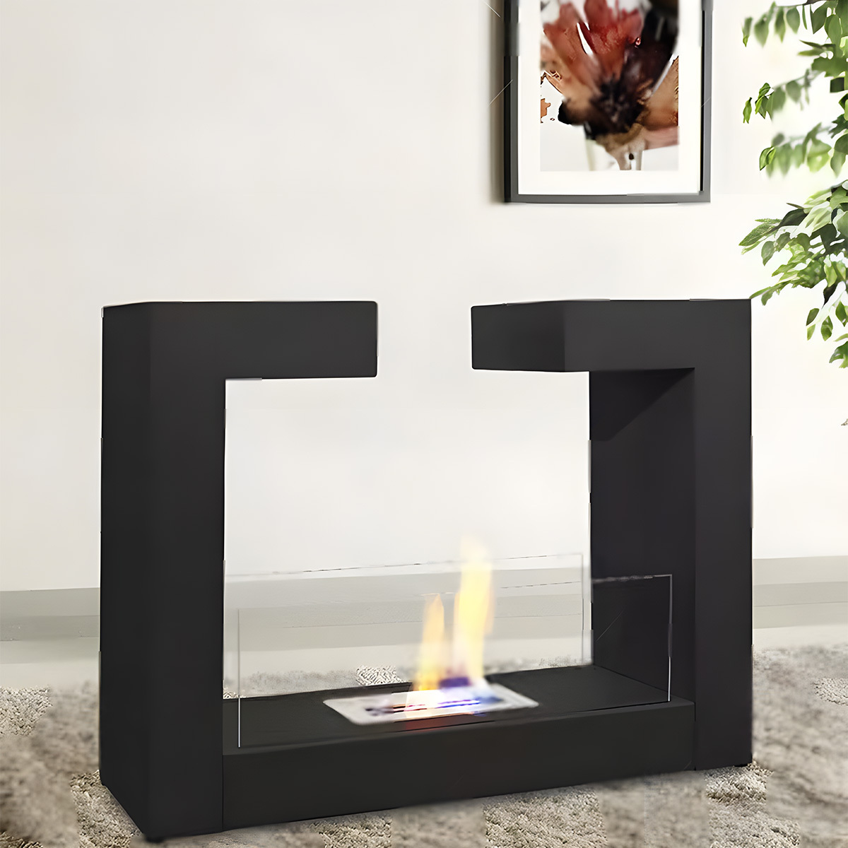 Nordic Modern Fireplace Cabinet
