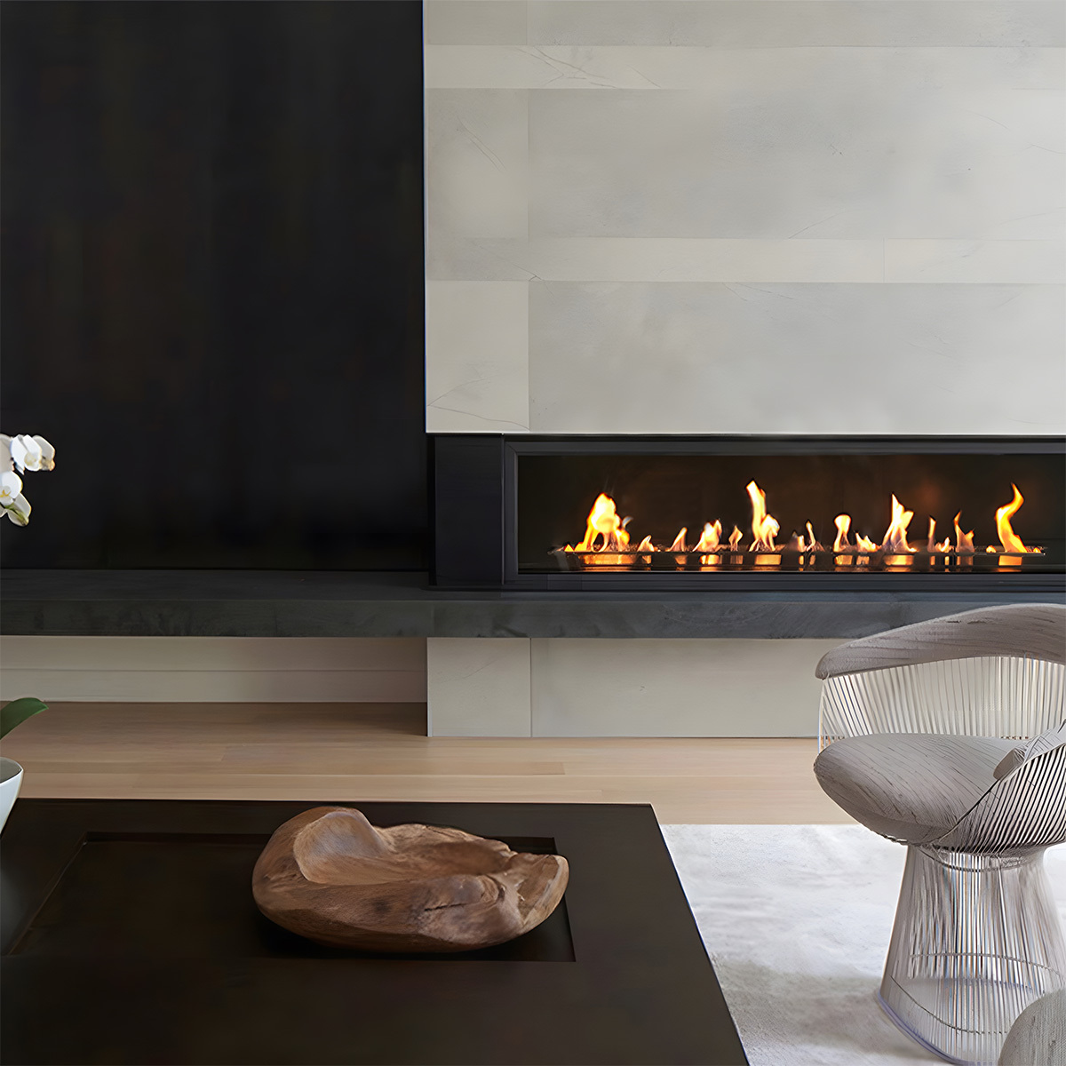 Ethanol Rectangular Fireplace Core