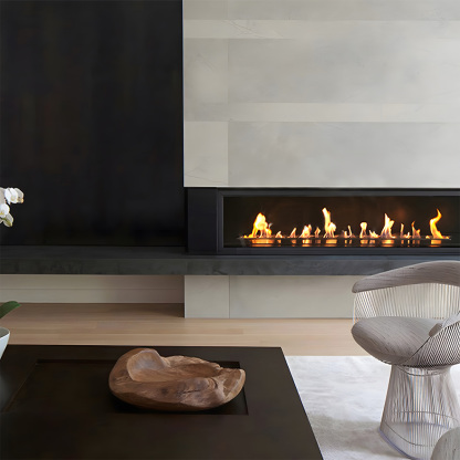 Ethanol Rectangular Fireplace Core