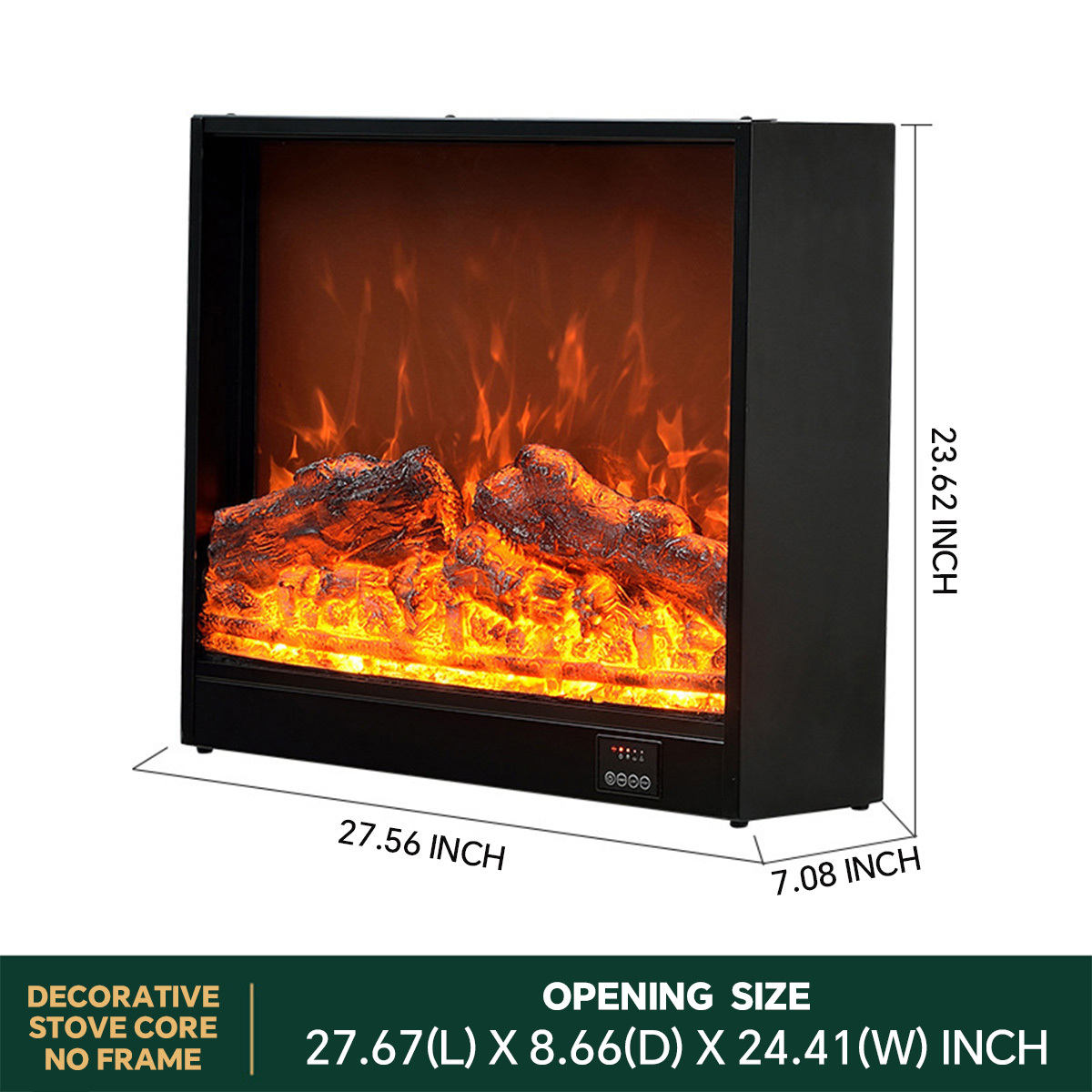 Simulation carbon heating electronic fireplace