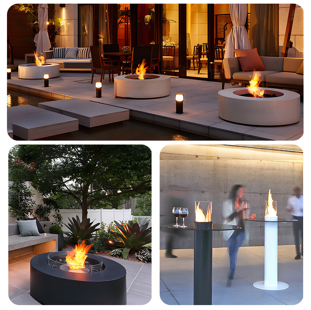 Outdoor Tabletop Fireplace Spring 1 (Customized)