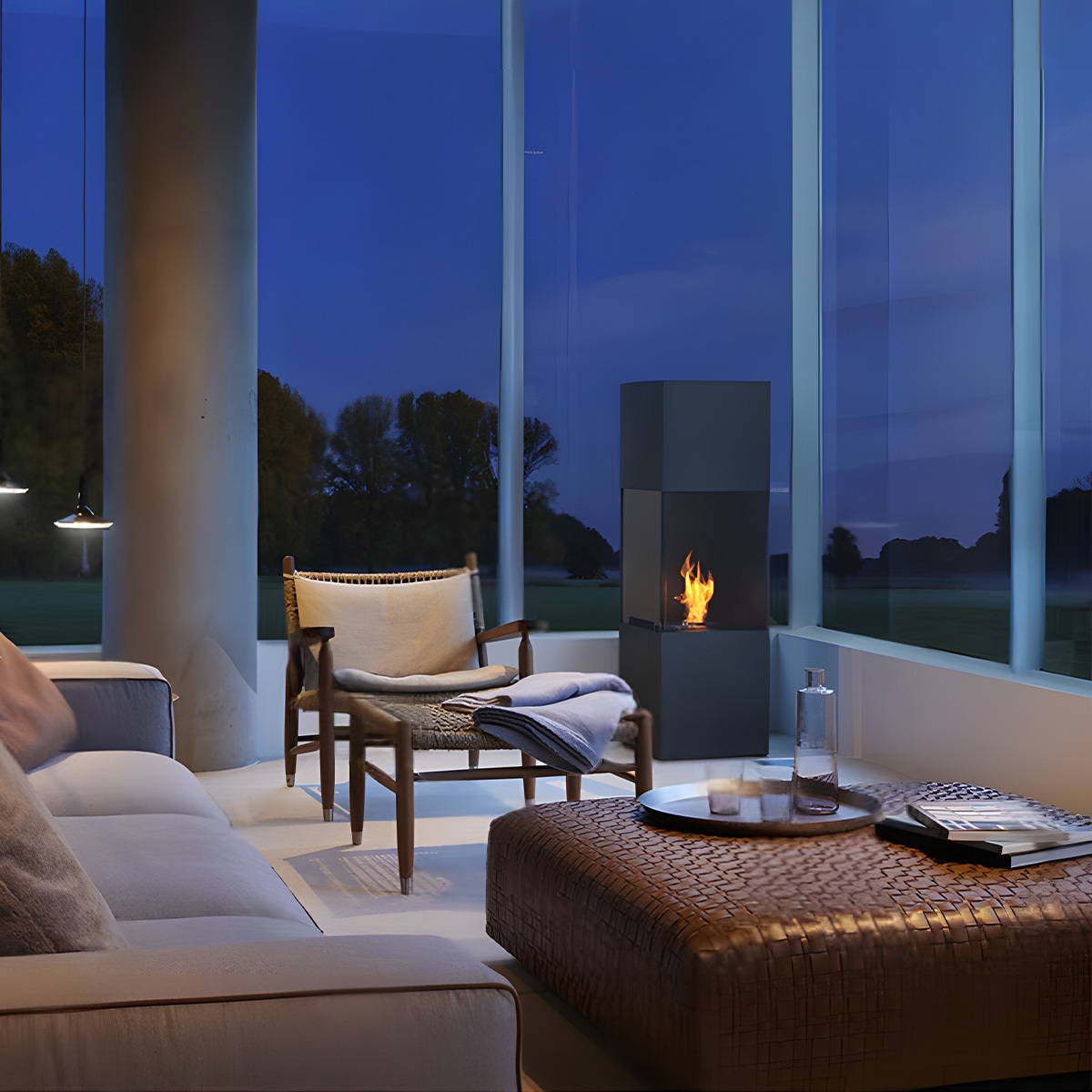 Nordic Modern Fireplace Cabinet