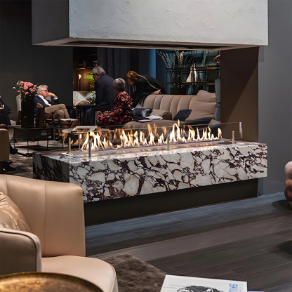 Ethanol Rectangular Fireplace Core