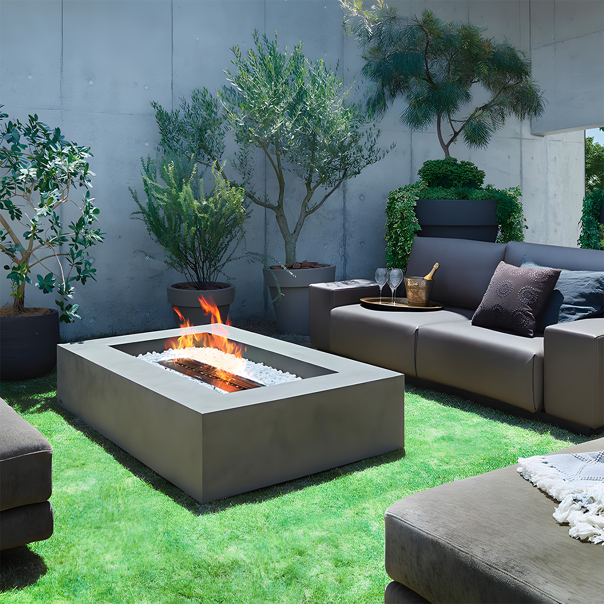 Outdoor Tabletop Fireplace Spring 1 (Customized)