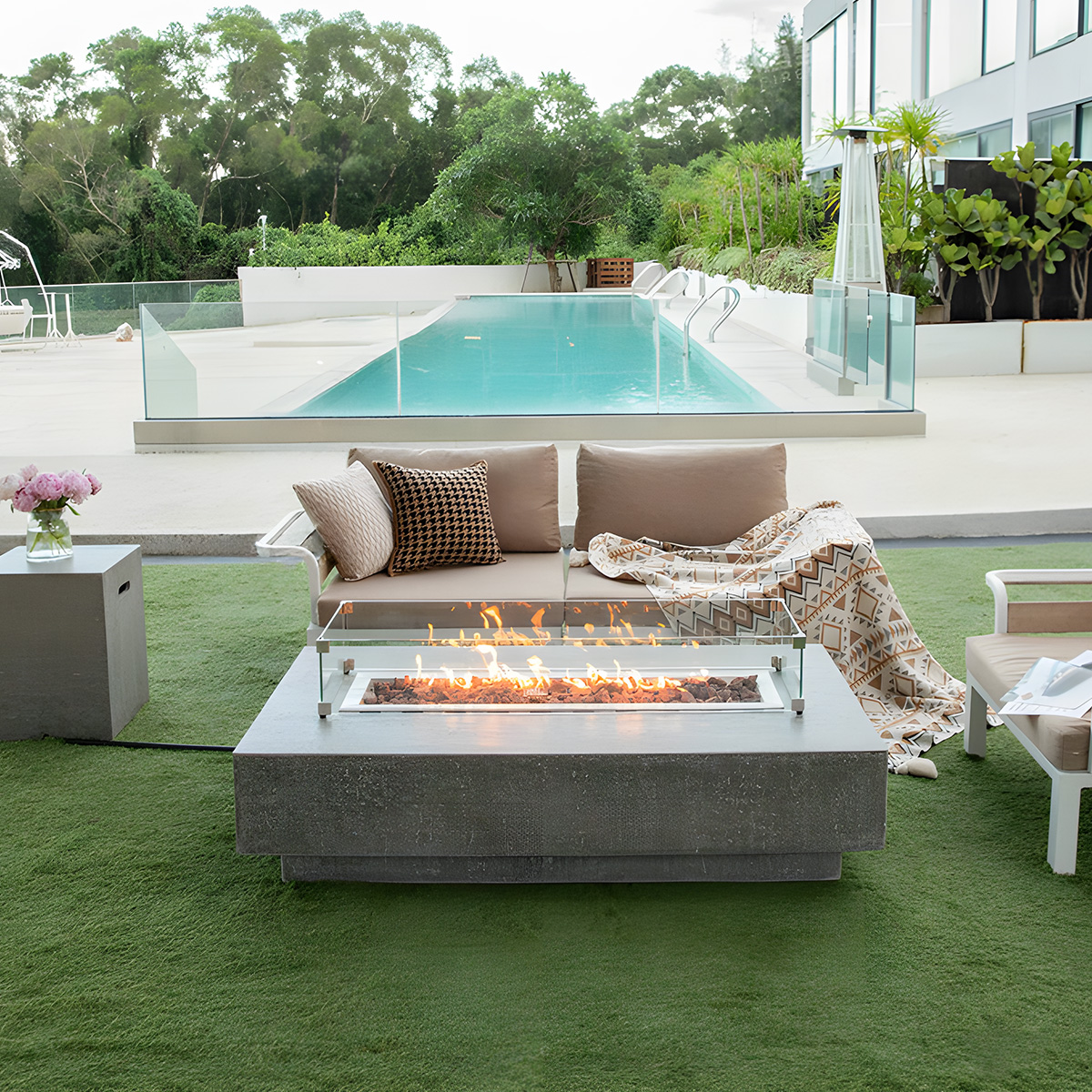 Outdoor Tabletop Fireplace Spring 1 (Customized)