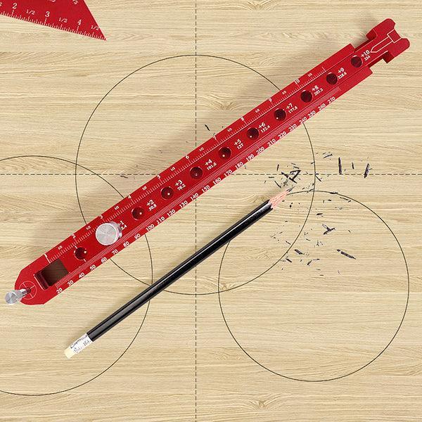 TrekDrill Woodworking Compass Scriber Circular Drawing Tool Adjustable Measurement Tool
