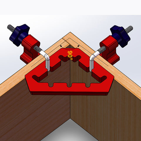 TrekDrill Cabinet and Drawer Clamp Positioning/Assembly Squares 90 Degree Corner Clamp