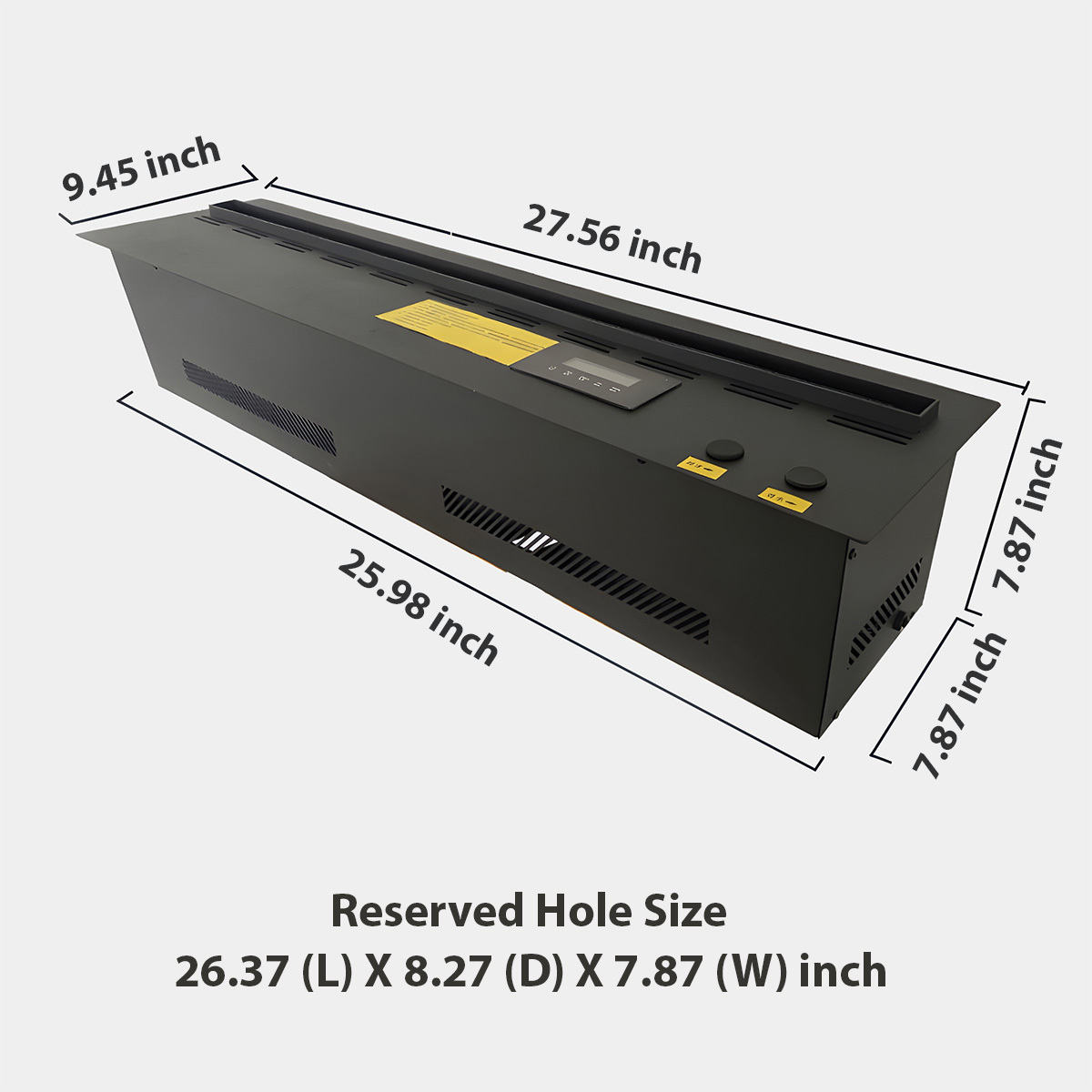 3D Mist Simulated Flame Fireplace